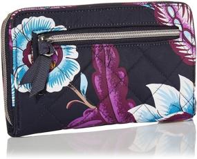 img 3 attached to 💼 Stylish and Functional: Vera Bradley Womens Performance Turnlock Wallets for Women