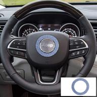 💎 enhance your jeep's interior with blue crystal bling steering wheel accessory by topdall logo