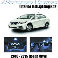 🚗 upgrade your honda civic 2013-2015 with xtremevision interior led kit + installation tool for cool white illumination – 6 pieces logo