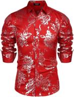 flower power: unleash stylish sophistication with coofandy's luxury men's clothing and shirts logo