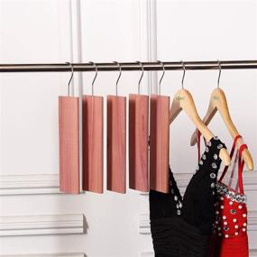 img 3 attached to 🌲 Ollieroo 10x Cedar Hang Up & 2X Cedar Sachets Bag: Natural Red Cedar Blocks for Closets and Drawers