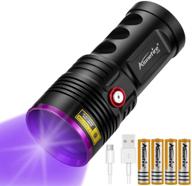alonefire h42uv: high-powered 36w 365nm usb rechargeable uv flashlight - ideal for pet urine detection, resin curing, fishing, and scorpion hunting with uv protective glasses and 4xlithium battery logo