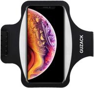 📱 guzack running armband - sweatproof phone holder for iphone 12/11/x, galaxy s10/s9 - up to 6.5" - buy now! logo