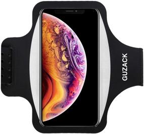 img 4 attached to 📱 Guzack Running Armband - Sweatproof Phone Holder for iPhone 12/11/X, Galaxy S10/S9 - Up to 6.5" - Buy Now!