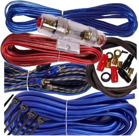 img 4 attached to 1500W Gravity 8 Gauge Amplifier Installation Wiring Kit Amp Pk3 8 Ga Blue - Ideal for Installers and DIY Enthusiasts - Suitable for Car/Truck/Motorcycle/RV/ATV
