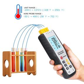 img 1 attached to RISEPRO Thermocouple Thermometer Channel 🌡️ 200 for Measuring Temperatures up to 1372°C