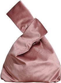 img 4 attached to 👝 Elegant Portable Wrist Wallet for Women - Velvet Handbags & Wallets