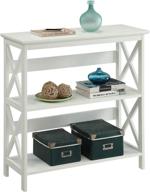 📚 convenience concepts oxford 3 tier bookcase in classic white – organize with style! логотип