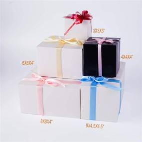 img 1 attached to Kraft Giftol Gift Box 10 Pack - 9x4.5x4.5 Inches Foldable Paper Gift Box for Bridesmaids Proposal, Bridal Birthday Party, and Christmas - Brown Color