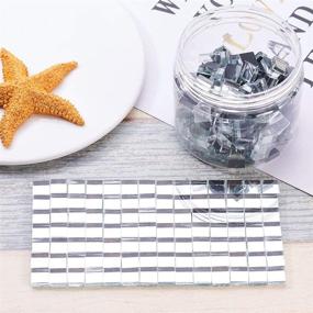 img 1 attached to 🔶 Mini Glass Mirror Tiles for Home Decoration Crafts & Jewelry Making - PandaHall Elite (350 pcs/280g)