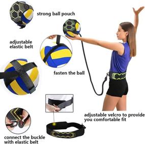 img 3 attached to 🏐 Enhance Volleyball Skills with Solo Training Aid: Perfect for Serving, Setting, Spiking and Arm Swing – Ideal for Beginners and Pros!