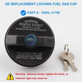 img 3 attached to Premium Locking Gas Cap: Compatible with Toyota 4Runner, FJ Cruiser, Tacoma, Tundra & More