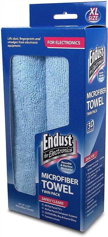 endust microfiber wipes 2 pack end11421 로고