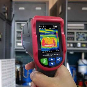 img 1 attached to 📷 Noyafa Industrial Thermal Imaging Device with 1024 Pixels Resolution, GB Memory Card Thermal Imaging and Infrared Thermometer with 2.4 TFT LCD Display