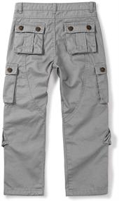 img 1 attached to 👖 Cotton Combat Trousers for Boys' Age 160 - Phorecys Clothing