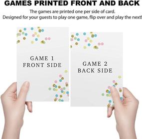 img 1 attached to 🎉 Fun-filled Baby Shower Games Pack - 6 Engaging Activities for 25 Guests, Eucalyptus Floral Theme for Gender-Neutral Celebrations