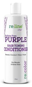 img 1 attached to 💜 Sulfate Free Purple Shampoo and Conditioner Set for Blonde Hair Toner - Eliminate Brassy & Yellow Tones, Ideal for Silver Hair and Post-Bleached Hair