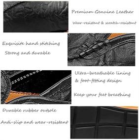 img 3 attached to Loafers Driving Premium Genuine Casual Men's Shoes