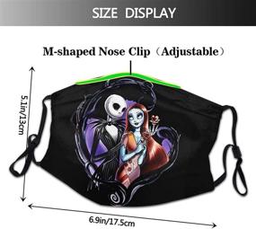 img 3 attached to 🧣 Comfortable and Breathable Nightmare Skellington Sally 13 1 Boys' Accessories for Cold Weather