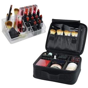 img 4 attached to 💄 Efficiently Organize Your Travel Makeup with the PFFY PACK Travel Makeup Organizer