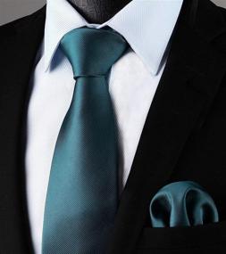img 3 attached to 👔 HISDERN Men's Champagne Classic Necktie Pocket: Finest Accessories for Ties, Cummerbunds & Pocket Squares