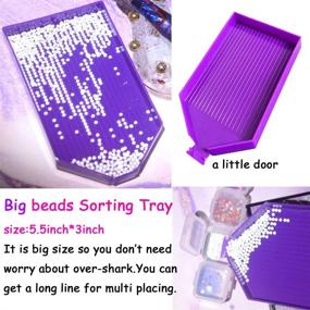 img 1 attached to Accessories Rhinestone Embroidery Decoration Purple