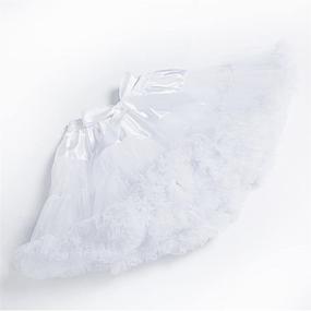 img 1 attached to 👗 Elastic High Waist Ballet Skirt for Women - Princess Mesh Tulle Fluffy Skirts