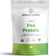 🌱 sprout living organic pea protein powder - plant-based, 20g of organic protein, no artificial sweeteners, non-dairy, non-gmo, vegan, gluten-free, keto drink mix - 1lb logo