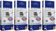 🎒 convenient pack: finum large disposable tea filter bags - 100 count (pack of 4) logo