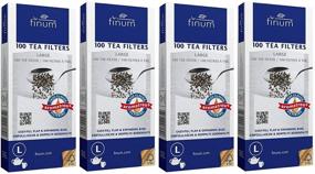 img 3 attached to 🎒 Convenient Pack: Finum Large Disposable Tea Filter Bags - 100 Count (Pack of 4)