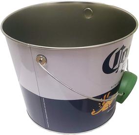 img 2 attached to 🍺 The Tin Box Co. Corona Beverage Bucket - Wire Handle, Lime Grip, White & Blue