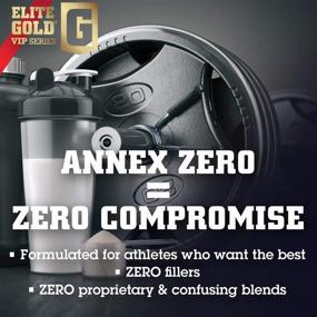 img 2 attached to 🥛 Elite Gold VIP Series Annex Zero Whey Protein Powder with BCAAs Amino Acids - Vanilla Ice Cream Flavor, 1.7lb Tub