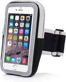 img 4 attached to 🏃 INNLIFE Sports Armband: Water Resistant Running & Workout Arm Package for iPhone7 Plus, Samsung Galaxy S Series - Black