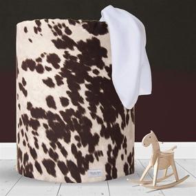 img 4 attached to 🐮 Brown Cow Glenna Jean Hamper - 17" x 17" x 23