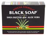 revitalizing african black soap bundle: 6-pack of 3.5oz shea butter & aloe vera bars (103ml) - high quality african formula logo