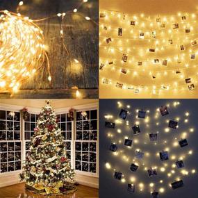 img 2 attached to 🌟 Multifunctional VENNKE Photo Clips String Light: 33Feet, 100 LEDs, Waterproof - Perfect for Party Christmas Home Decor, Warm White