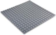 🛁 non slip bathtub mat, square shower stall mat with suction cups and drain holes - 21.2x 21.2 inch (gray) logo