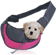 🐶 zone tech pet dog sling bag carrier: premium quality, adjustable, breathable mesh, stylish, travelling pet hands-free sling bag for small dogs and cats logo