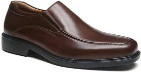 img 4 attached to Milano Width Geniune Leather Dress Men's Shoes and Loafers & Slip-Ons