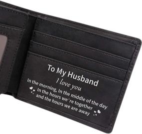 img 3 attached to 🎓 Customized Son: Laser Engraved Graduation Christmas Men's Wallets, Card Cases & Money Organizers