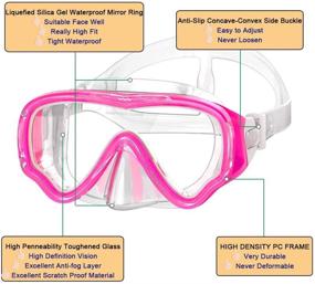 img 2 attached to WACOOL Snorkeling Swimming Anti Fog Anti Splash