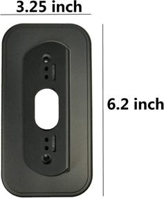 img 2 attached to 🏠 Nest Hello Wall Plate with 30° Angled Wedge Mount for Nest Doorbell, Black - Enhanced SEO