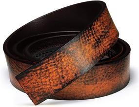 img 1 attached to 🐊 Men's Belts: Adjustable Crocodile Leather Buckle for Ratchet Style Accessories