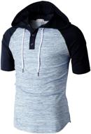 h2h men's clothing - cmohos010 charcoal pullover t shirts logo