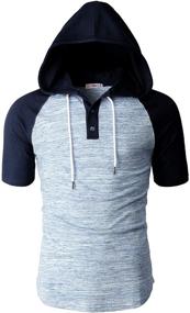 img 3 attached to H2H Men's Clothing - CMOHOS010 Charcoal Pullover T Shirts