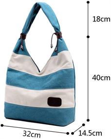 img 2 attached to 👜 Fashionable Hiigoo Stitching Shoulder Shopping Handbags for Women: Trendy Handbags & Wallets