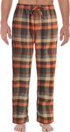 👔 ultimate comfort: gioberti brushed flannel elastic highlight men's sleep & loungewear logo