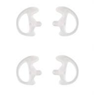 yolipar replacement soft silicone eardud earmold for walkie talkie audio kit air acoustic tube earpiece headset (white logo