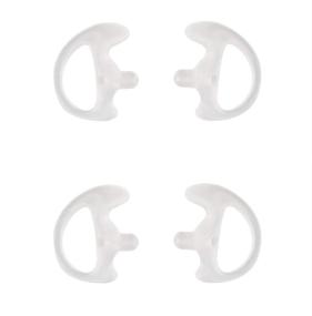 img 4 attached to Yolipar Replacement Soft Silicone Eardud Earmold For Walkie Talkie Audio Kit Air Acoustic Tube Earpiece Headset (White