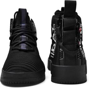 img 1 attached to 👟 Fashionable High Top Athletic Walking Men's Shoes: The Ultimate Fashion Sneakers